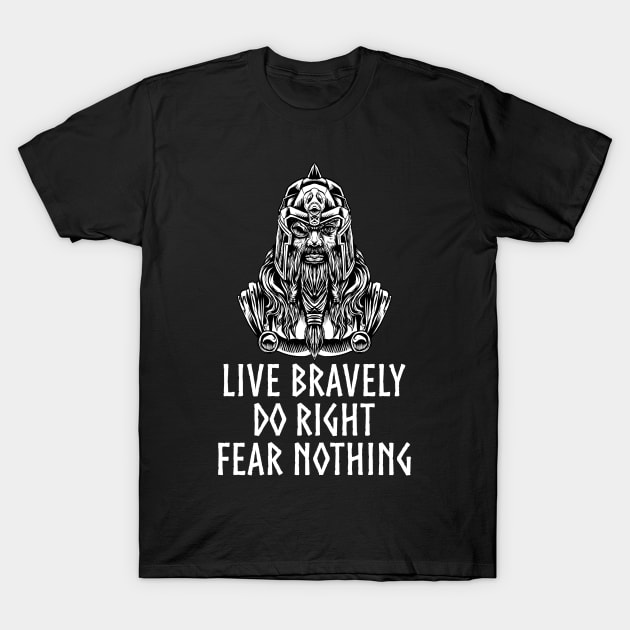 Medieval Norse Mythology - Motivational Viking - Odin T-Shirt by Styr Designs